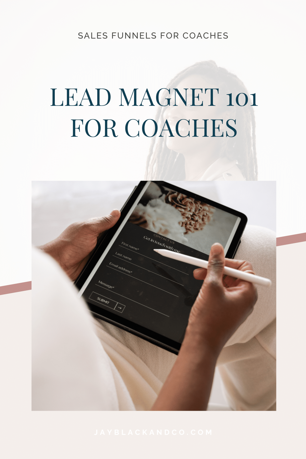 female coach creating a lead magnet for her coaching business